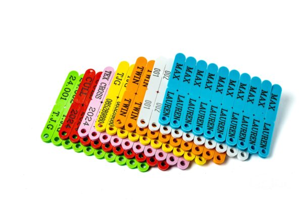 short term tags with print tip tags with print management sheep tags with print coloured tags with print