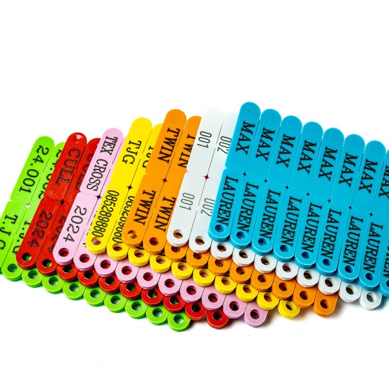 short term tags with print tip tags with print management sheep tags with print coloured tags with print